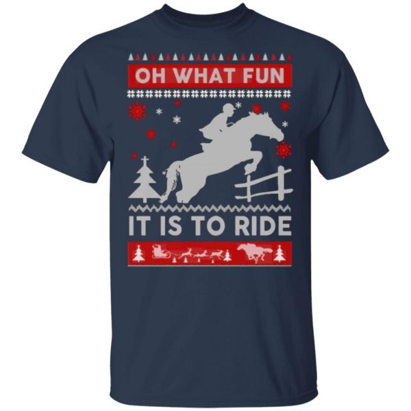 horse sweater christmas oh what fun it is to ride t shirts long sleeve hoodies 12