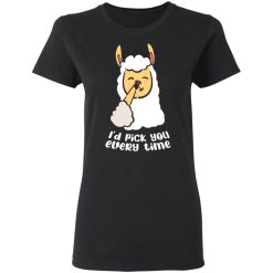 i d pick you every time llama love valentines t shirts long sleeve hoodies 12