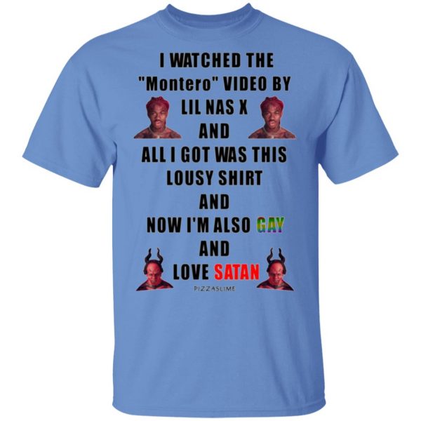 i watched the montero video by lil nas x and all i got was this lousy and now im also gay and love satan t shirts hoodies long sleeve 6