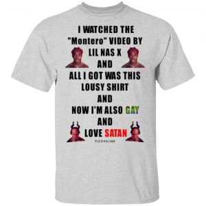 i watched the montero video by lil nas x and all i got was this lousy and now im also gay and love satan t shirts hoodies long sleeve 9