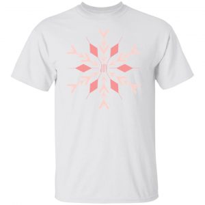 JOY Shades of Salmon Pink Snowflake T Shirts, Hoodies, Long Sleeve