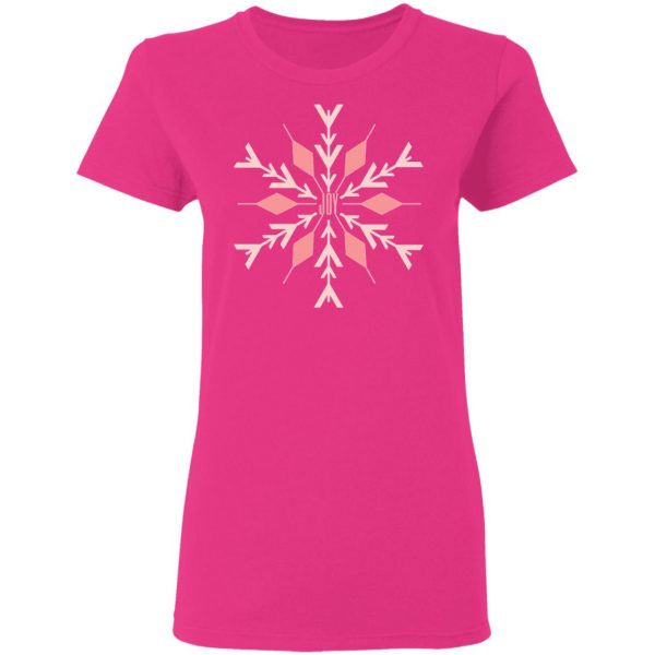joy shades of salmon pink snowflake t shirts hoodies long sleeve 4