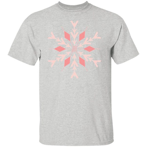 joy shades of salmon pink snowflake t shirts hoodies long sleeve 8