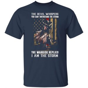 knight templar the devil whispers you cant withstand the storm the warrior replied i am the storm t shirts long sleeve hoodies 11