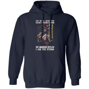 knight templar the devil whispers you cant withstand the storm the warrior replied i am the storm t shirts long sleeve hoodies 2