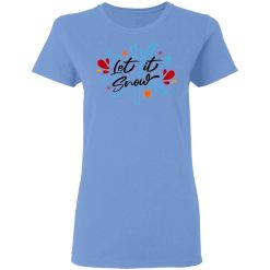 let it snow decorative modern script snowflake t shirts hoodies long sleeve 9