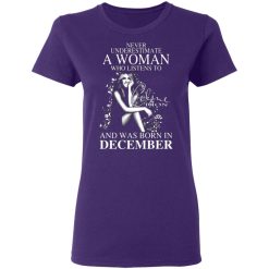 never underestimate a woman who listens to celine dion and was born in december t shirts long sleeve hoodies 10