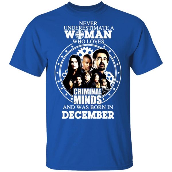 never underestimate a woman who loves criminal minds and was born in december t shirts long sleeve hoodies 8