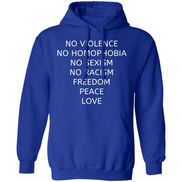 no violence no homophobia no sexism no racism t shirts long sleeve hoodies 10