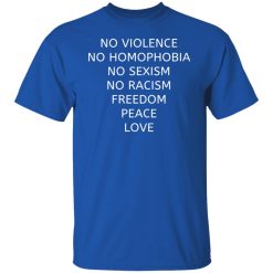 no violence no homophobia no sexism no racism t shirts long sleeve hoodies 2