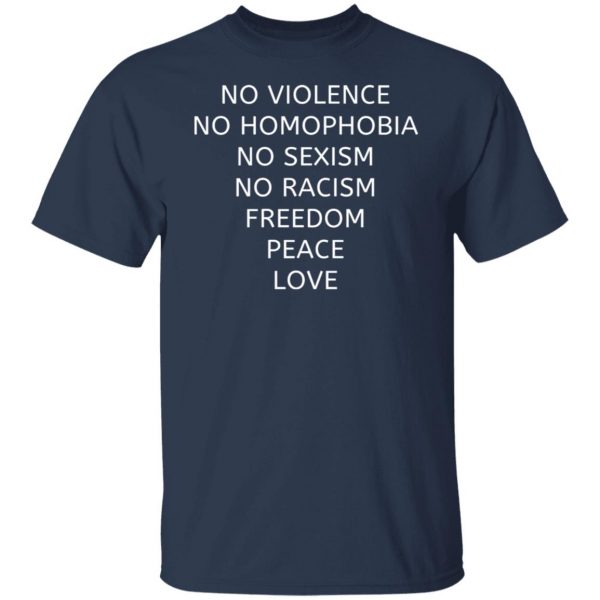 no violence no homophobia no sexism no racism t shirts long sleeve hoodies 5