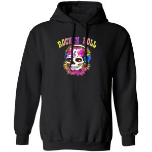 rock n roll sugar skull t shirts long sleeve hoodies 2