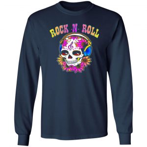 rock n roll sugar skull t shirts long sleeve hoodies 3