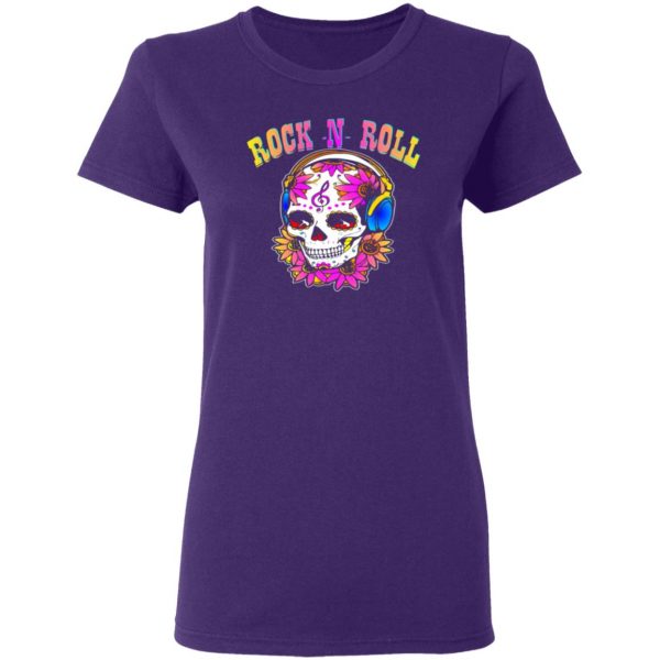 rock n roll sugar skull t shirts long sleeve hoodies 5