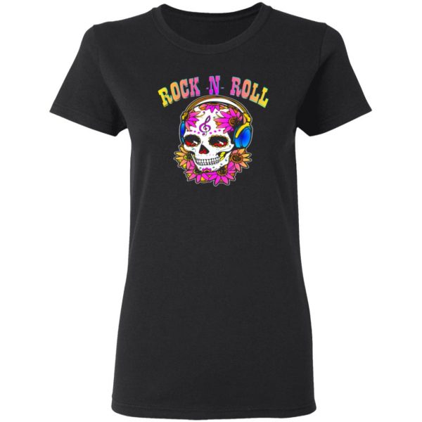 rock n roll sugar skull t shirts long sleeve hoodies 8