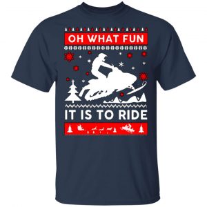 snowmobile sweater christmas oh what fun it is to ride t shirts long sleeve hoodies 10