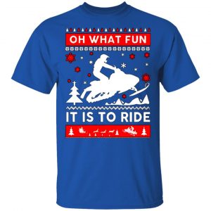 snowmobile sweater christmas oh what fun it is to ride t shirts long sleeve hoodies 12