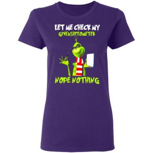 the grinch let me check my giveashitometer nope nothing t shirts long sleeve hoodies 5