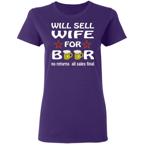 will sell wife for beer v2 t shirts long sleeve hoodies 11