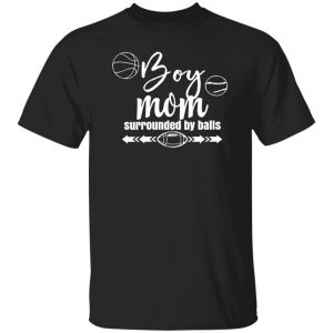 womens boy mom surrounded by balls t shirts long sleeve hoodies 12