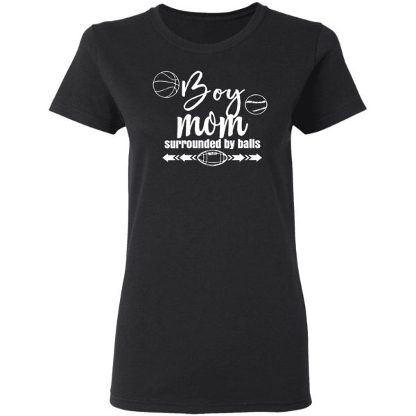 womens boy mom surrounded by balls t shirts long sleeve hoodies 13