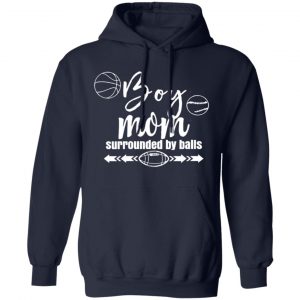 womens boy mom surrounded by balls t shirts long sleeve hoodies 5