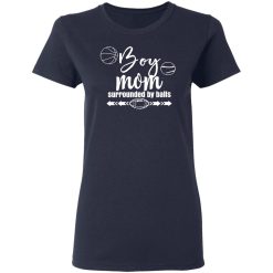 womens boy mom surrounded by balls t shirts long sleeve hoodies 7