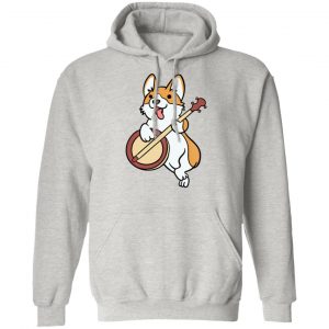 corgi dog puppy music instrument banjo t shirts hoodies long sleeve 8