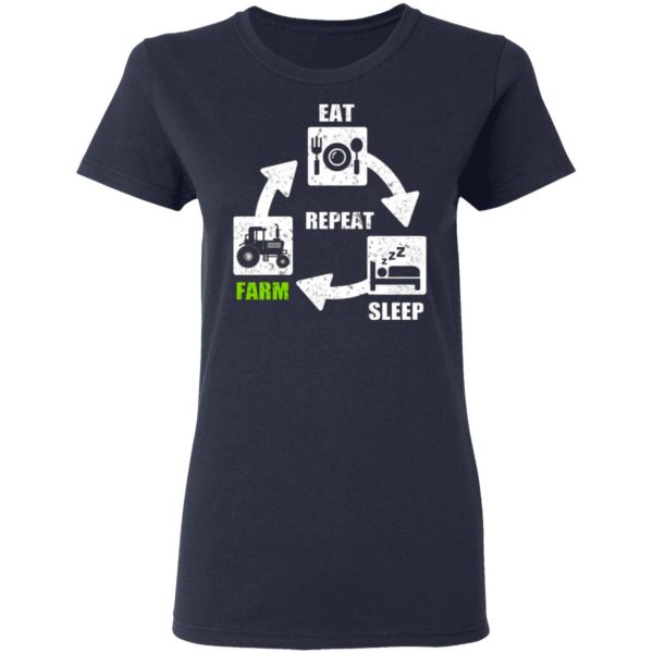 eat sleep farm repeat farming t shirts long sleeve hoodies 2