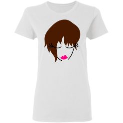 girl face looking down with trendy hair t shirts hoodies long sleeve 10