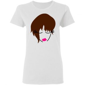 girl face looking down with trendy hair t shirts hoodies long sleeve 10