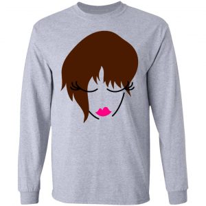 girl face looking down with trendy hair t shirts hoodies long sleeve 11