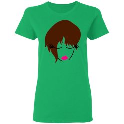 girl face looking down with trendy hair t shirts hoodies long sleeve 3