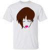 girl face looking down with trendy hair t shirts hoodies long sleeve 5
