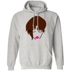 girl face looking down with trendy hair t shirts hoodies long sleeve 9