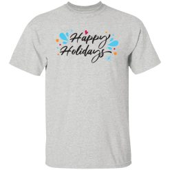 happy holidays christmas joyful calligraphy t shirts hoodies long sleeve 7