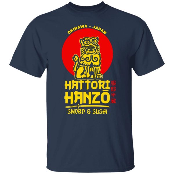 hattori hanzo sword sushi okinawa japan t shirts long sleeve hoodies 3