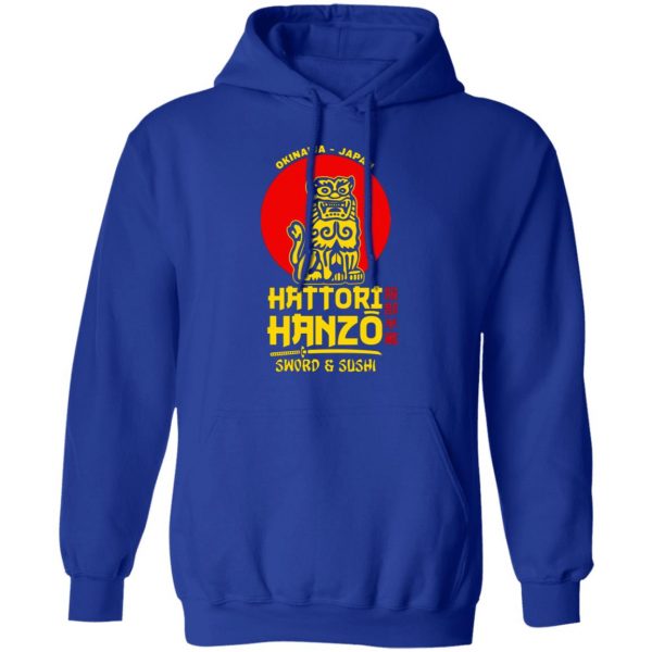 hattori hanzo sword sushi okinawa japan t shirts long sleeve hoodies