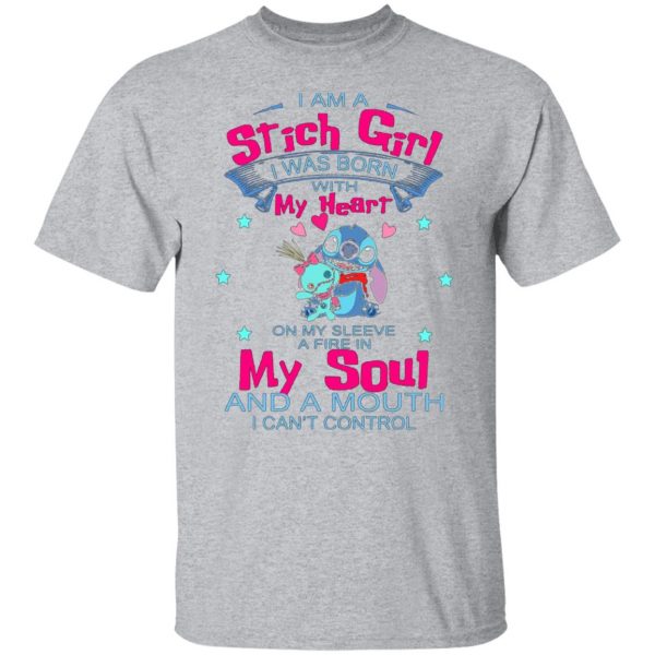 i am a stich girl was born in with my heart on my sleeve t shirts long sleeve hoodies 2