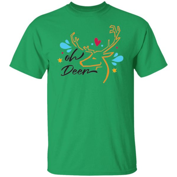 oh deer christmas modern festive holiday winter t shirts hoodies long sleeve 2