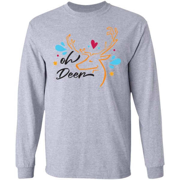 oh deer christmas modern festive holiday winter t shirts hoodies long sleeve 7