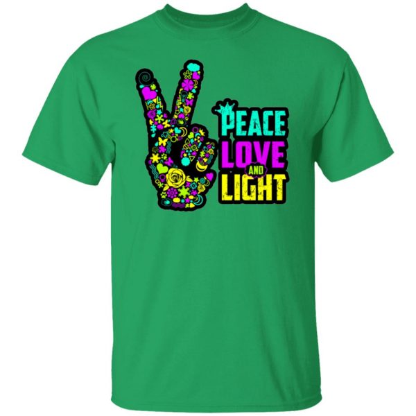 peace love light hand neon blacklight t shirts hoodies long sleeve 10