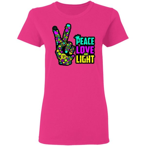 peace love light hand neon blacklight t shirts hoodies long sleeve 13