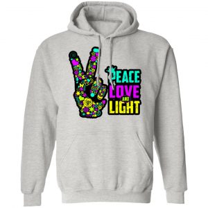 peace love light hand neon blacklight t shirts hoodies long sleeve 3