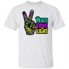 peace love light hand neon blacklight t shirts hoodies long sleeve 6