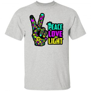 peace love light hand neon blacklight t shirts hoodies long sleeve 7