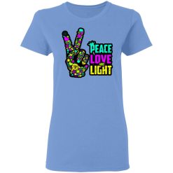 peace love light hand neon blacklight t shirts hoodies long sleeve 9