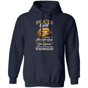 pisces girl knows more than she says zodiac birthday t shirts long sleeve hoodies 21