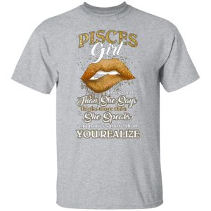 pisces girl knows more than she says zodiac birthday t shirts long sleeve hoodies 5