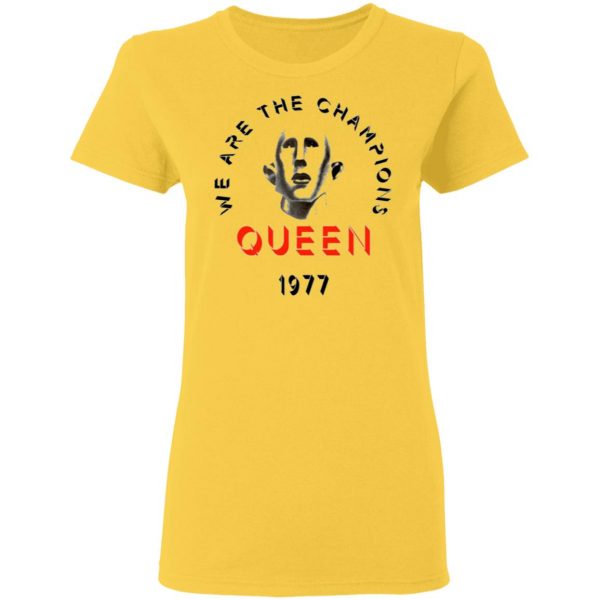 queen we are the champions queen 1977 t shirts hoodies long sleeve